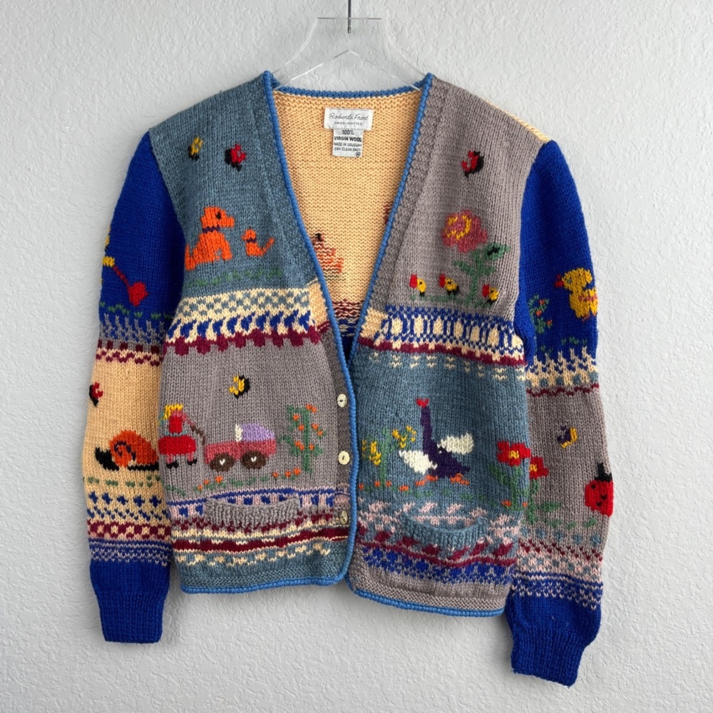 Roberta Frost Vintage Hand Knit Sweater